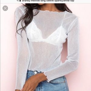 Brandy Melville White porter top